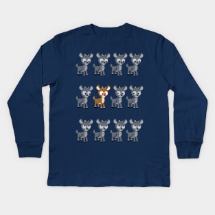 Magical Unique Reindeer Kids Long Sleeve T-Shirt